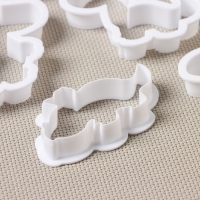 Набор форм для печенья Доляна &laquo;Хищные динозавры&raquo;, 8 шт, цвет белый