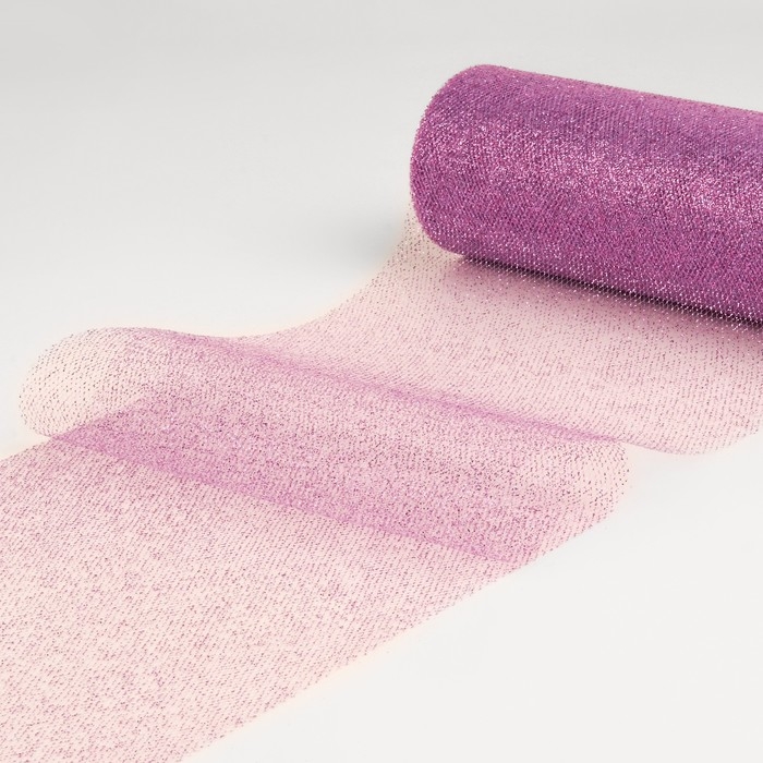 Фатин с глиттером, 15 см, 11 &plusmn; 1 г/кв.м, 9 &plusmn; 0,5 м, цвет сиреневый №15