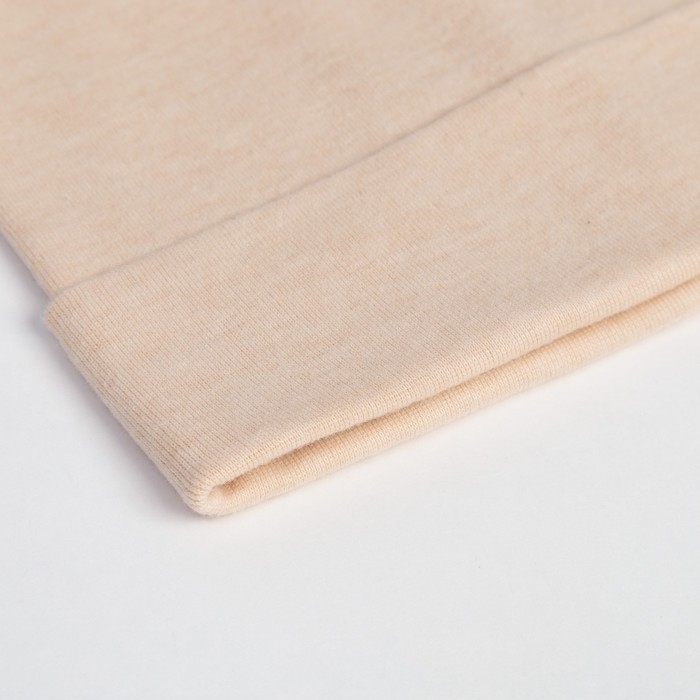 Шапка детская MINAKU двухслойная, р-р 50-52, цв.бежевый