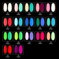Гель лак для ногтей &laquo;GLOW IN THE DARK&raquo;, 3-х фазный, 8 мл, LED/UV, люминесцентный, цвет лазурный (21)