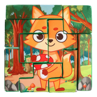 Мягкий развивающий пазл &laquo;Лисичка&raquo;, 9 элементов