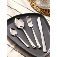 Набор столовый &laquo;Торжество&raquo;, 24 предмета, толщина 2 мм, картонная коробка, цвет серебряный