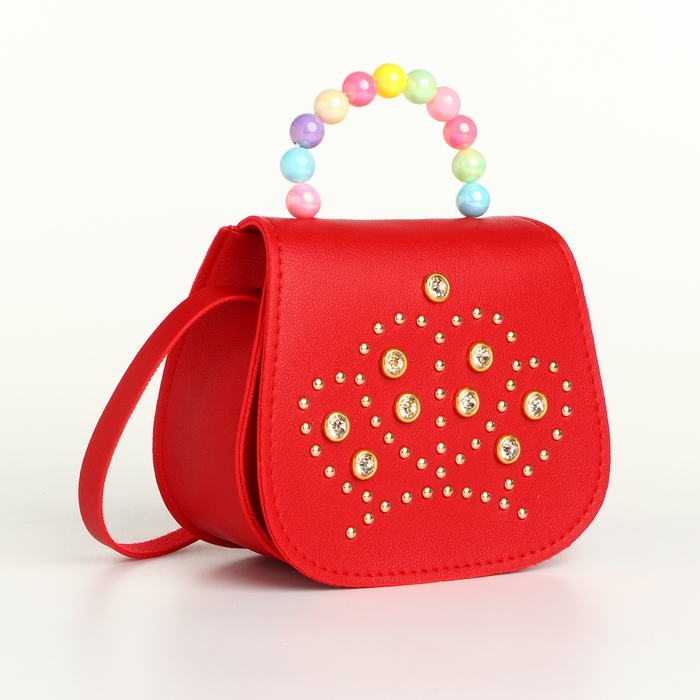 Сумка детская для девочки на клапане &laquo;Выбражулька&raquo;, цвет красный