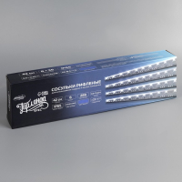 Гирлянда &laquo;Сосульки рифленые&raquo; 2.5 &times; 0.42 м, IP65, прозрачная нить, 288 LED, свечение синее с эффектом стекания, 12 В