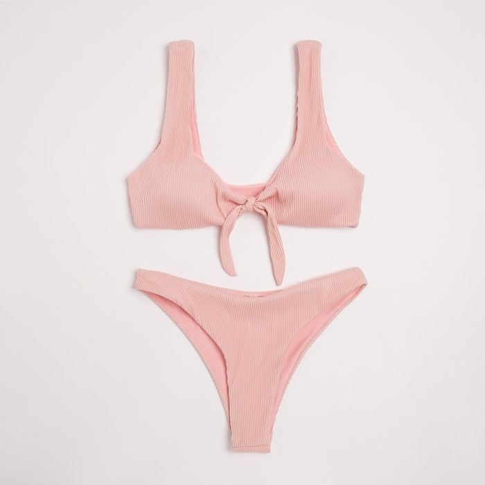 Купальник женский раздельный MINAKU &laquo;Summer time&raquo;, цвет пудра, размер 48