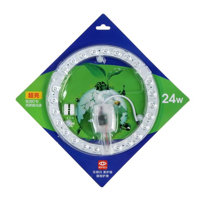 Модуль светодиодный с драйвером, 195 мм, 24 Вт, 1920 Лм, 6500К, БЕЛЫЙ, 220 В Модуль светодиодный с драйвером, 195 мм, 24 Вт, 1920 Лм, 6500К, БЕЛЫЙ, 220 В