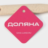 Ложка гарнирная Доляна &laquo;Беж&raquo;, 28,5 см, цвет бежевый