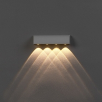 Светильник фасадный &laquo;Каскад&raquo;, FSD-092, 4 Вт, 3000К, 4 луча, IP65, 220 В, металл, белый