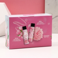 Подарочный набор косметики &laquo;Яркой весны!&raquo;, гель для душа 100 мл, пена для ванны 100 мл, мочалка, ЧИСТОЕ СЧАСТЬЕ