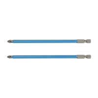 Биты ТУНДРА, намагниченные, сталь CrV, PH2 х 150 мм, 2 шт. Биты ТУНДРА, намагниченные, сталь CrV, PH2 х 150 мм, 2 шт.