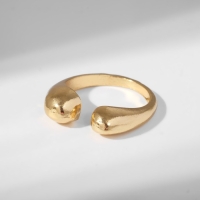 Кольцо &laquo;Минимал&raquo; расширение, цвет золото, безразмерное