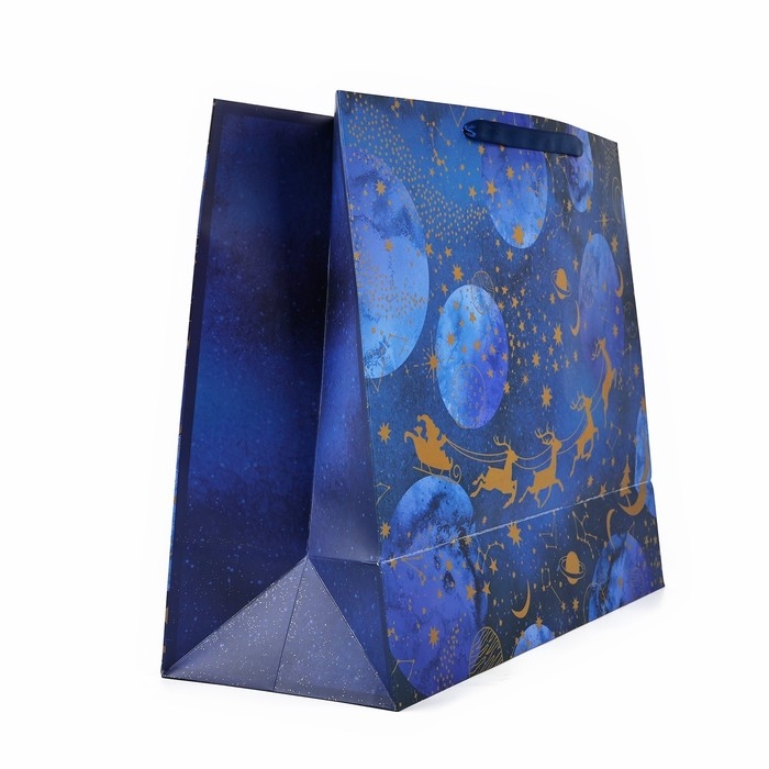 Пакет подарочный новогодний ламинированный &laquo;Волшебная ночь&raquo;, XL 49 х 40 х 19 см, Новый год