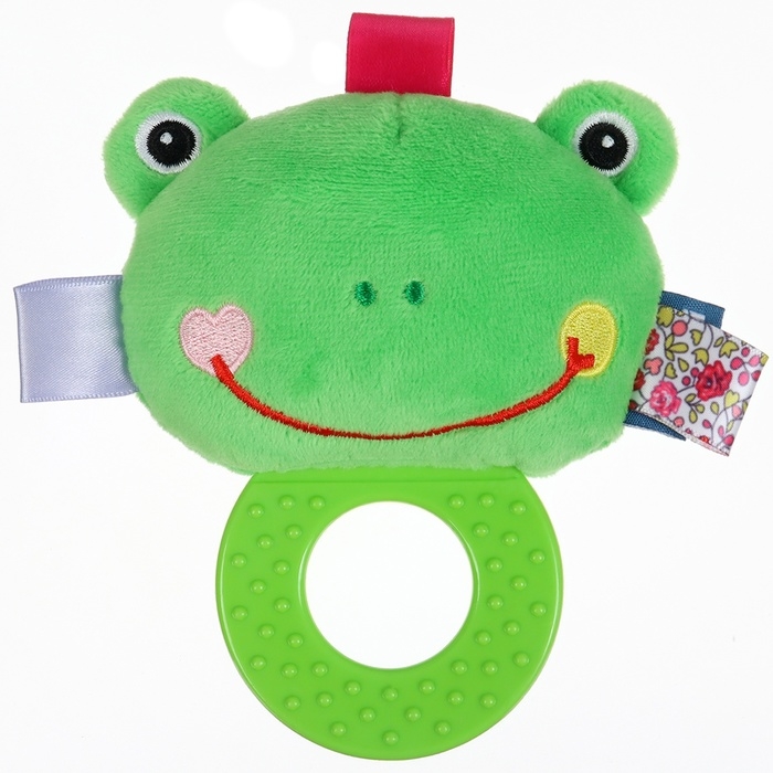 Погремушка мягкая с прорезывателем &laquo;Лягушонок&raquo;, Крошка Я