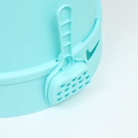 Туалет для кошек закрытый 47 x 47 x 35 см, бирюзовый Туалет для кошек закрытый 47 x 47 x 35 см, бирюзовый