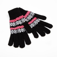 Перчатки женские, цвет чёрный, размер 18 Перчатки женские, цвет чёрный, размер 18