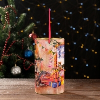 Новый год. Подарочная коробка, тубус &laquo;Малышам на праздник&raquo; 120 х 220 мм (200 мм внутр. высота).