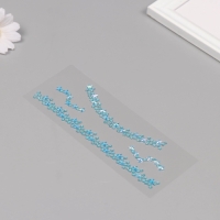 Наклейка пластик стразы "Чокер из звёзд" голубой 11,6х18 см Наклейка пластик стразы "Чокер из звёзд" голубой 11,6х18 см