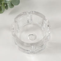 Подсвечник стекло на 1 свечу "Грани-цветок" прозрачный 8х8х5 см