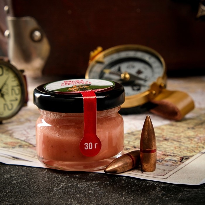 Медовый мусс Медовый мусс "Юному защитнику Отечества", с малиной, 30 г