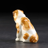 Статуэтка фарфоровая "Алабай рыже-белый", 10 см, авторская роспись Статуэтка фарфоровая "Алабай рыже-белый", 10 см, авторская роспись