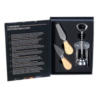 Набор для вина и сыра &laquo;Хорошая идея&raquo;: ножи 2 шт., штопор