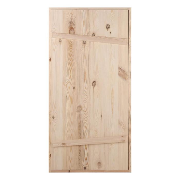 Дверной блок для бани, 160&times;80см, из сосны, на клиньях, массив, "Добропаровъ"