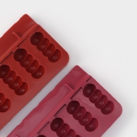 Форма для леденцов &laquo;Батончик&raquo;, силикон, 19&times;11&times;2 см, 5 ячеек (6&times;2,6 см), цвет МИКС