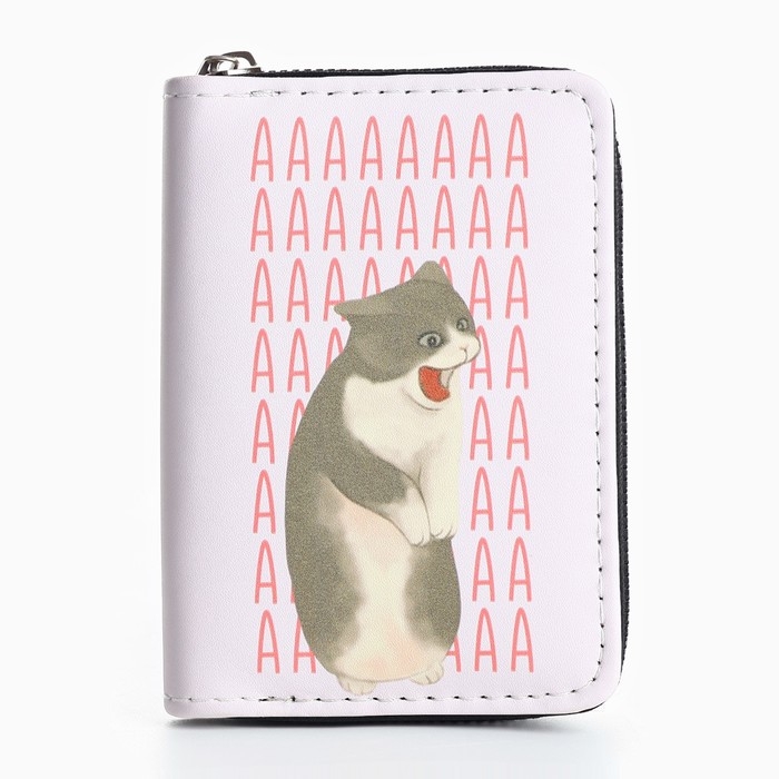 Кошелёк женский "Котик&raquo; 12,5х9х2 см