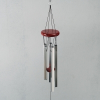 Музыка ветра металл "Квадратные трубы" 5 трубок 74 см Музыка ветра металл "Квадратные трубы" 5 трубок 74 см