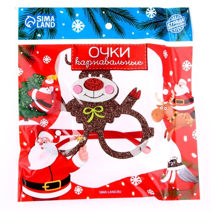 Карнавальные очки &laquo;Олень&raquo;