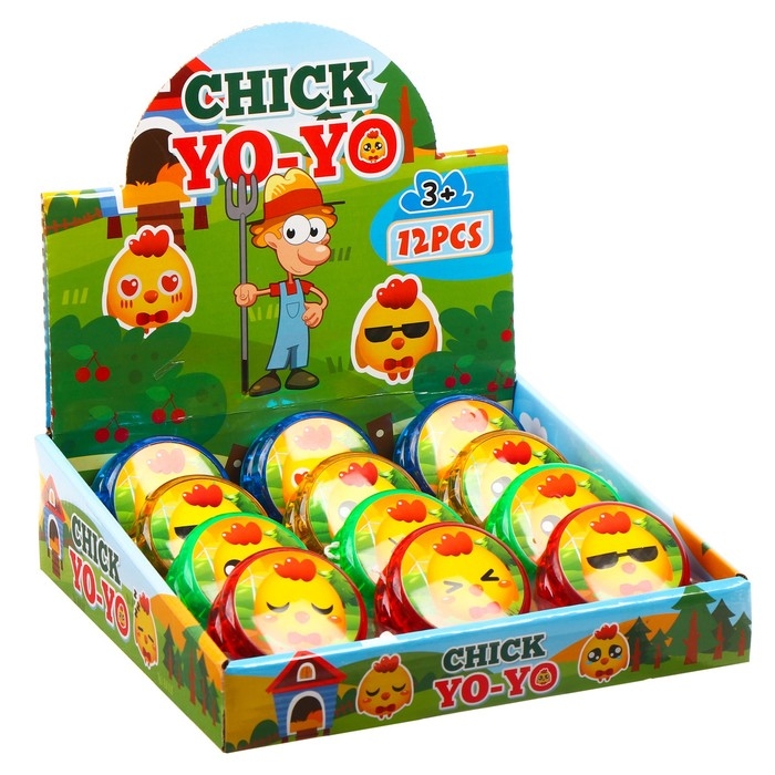 Йо-йо &laquo;Смайлик&raquo; световой, виды МИКС