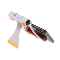 Подставка для телефона LuazON, складная, усиленная, регулируемая высота, бело/оранжевая Подставка для телефона LuazON, складная, усиленная, регулируемая высота, бело/оранжевая