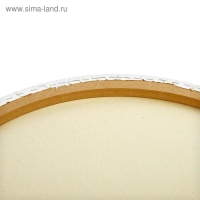 Холст круглый на подрамнике Calligrata, d-60 х 2 см, хлопок 100%, акриловый грунт, cреднезернистый, 380 г/м&sup2;