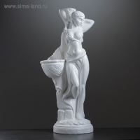 Фигура с кашпо "Гречанка большая" белый, 0,9 л / 40х88х30см Фигура с кашпо "Гречанка большая" белый, 0,9 л / 40х88х30см