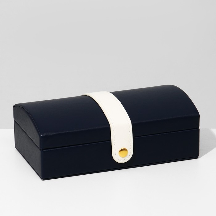 Подставка для украшений &laquo;Шкатулка&raquo; раздвижная, 17&times;9,5&times;6, цвет синий