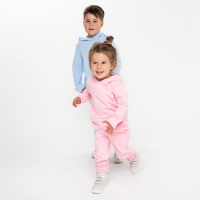 Костюм для девочки (толстовка, брюки) НАЧЁС, цвет светло-розовый, рост 92 см