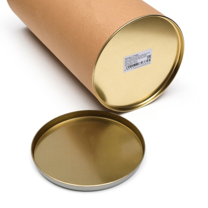 Тубус 120х260 мм (240 мм внутр. высота), картон, металлическая крышка Тубус 120х260 мм (240 мм внутр. высота), картон, металлическая крышка