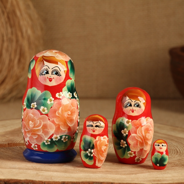 Матрёшка 5-ти кукольная "Кристи Сувенирка", 10-11 см, ручная роспись