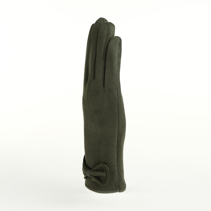 Перчатки женские, безразмерные, без утеплителя, цвет хаки
