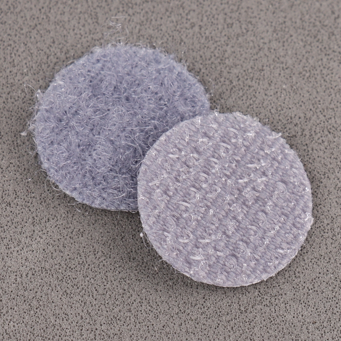 Липучка на клеевой основе &laquo;Круг&raquo;, набор 55 шт., размер 1 шт: 1,5 &times; 1,5 см, цвет серый