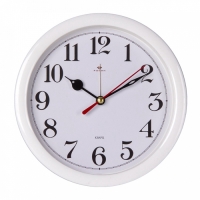 Часы-будильник настольные "Классика", d-15 см, на батарейках