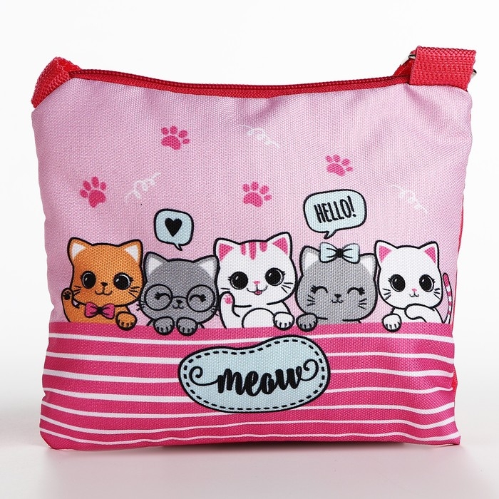 Набор подарочный для девочки Набор подарочный для девочки "Котята", сумка, блокнот