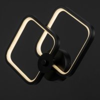 Бра 2516/2 LED 12Вт 4000К черный 34х22 см