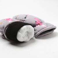 Варежки детские, цвет серый, размер 15 (7-8 лет) Варежки детские, цвет серый, размер 15 (7-8 лет)