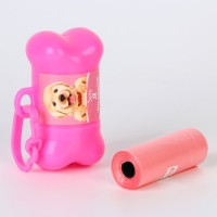 Контейнер с пакетами для уборки за собаками &laquo;Я милашка&raquo; (рулон 15 шт)