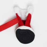 Ботинки "Кристмес", набор 4 шт, размер 5 (подошва 6 х 5 см), красные Ботинки "Кристмес", набор 4 шт, размер 5 (подошва 6 х 5 см), красные