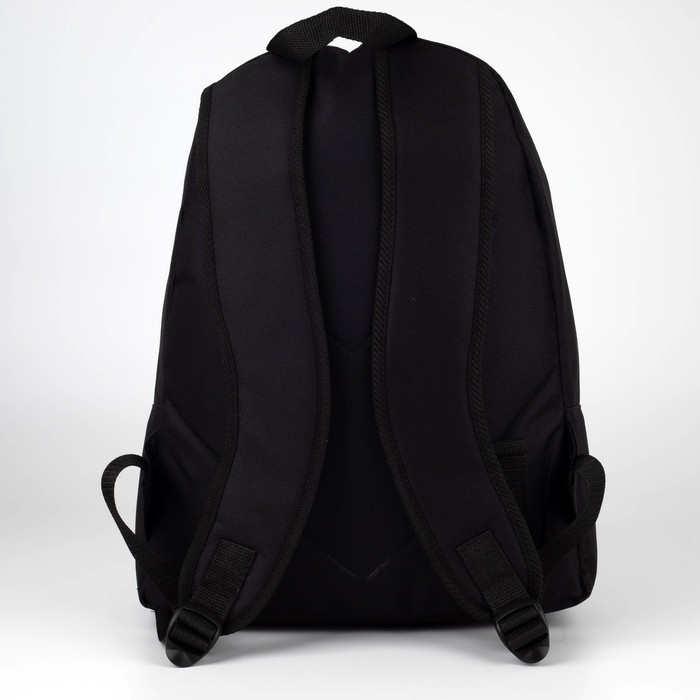 Рюкзак школьный молодёжный &laquo;Авокадо&raquo;, 33х13х37 см, отдел на молнии, н/карман, чёрный