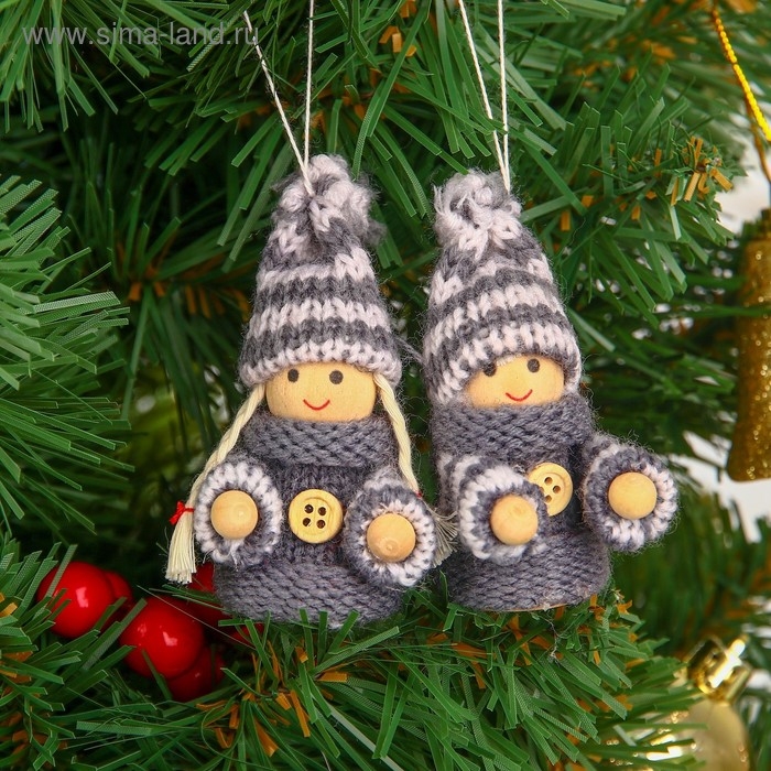 Игрушка - подвеска &laquo;Счастливый малыш&raquo;, цвет серый, МИКС