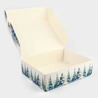 Коробка подарочная новогодняя складная &laquo;Счастливого Нового года&raquo;, 31 х 24,5 х9 см