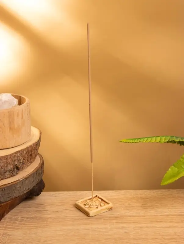 Подставка под благовония "Черепашка на песке" керамика, цв. бежевый, 4х4х0,5 см